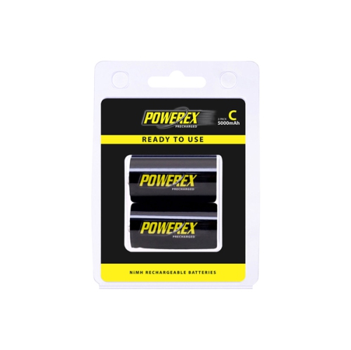 2-Card C NiMH Powerex PRO Rechargeable Batteries