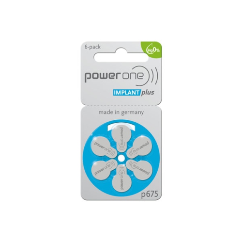 Paquet de 120 piles pour appareil auditif PowerOne IMPLANT plus Cochlear