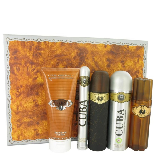 FRAGLUXE  Cuba Must Have for Men By Champs 5 Piece Gift Set In Gold