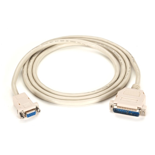 BLACK BOX  Box Premium At Modem Cable - Db9 to Db25, 9-Conductor, 24 Awg- (Evmtbmc-0050)