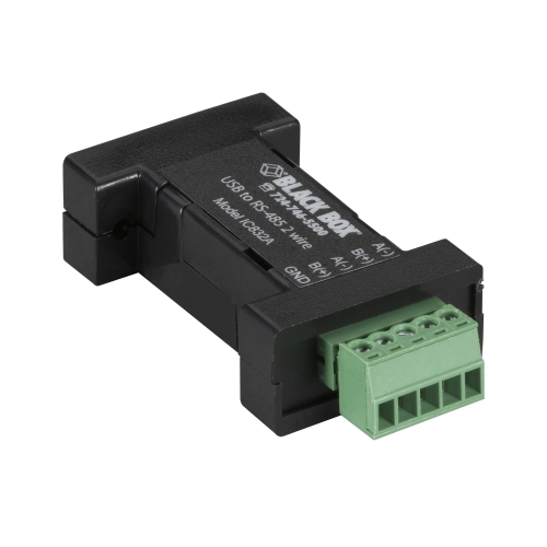 BLACK BOX  Box USB 2.0 to Rs-485 2-Wire Converter - Terminal Block, 1-Port - (Ic832A)