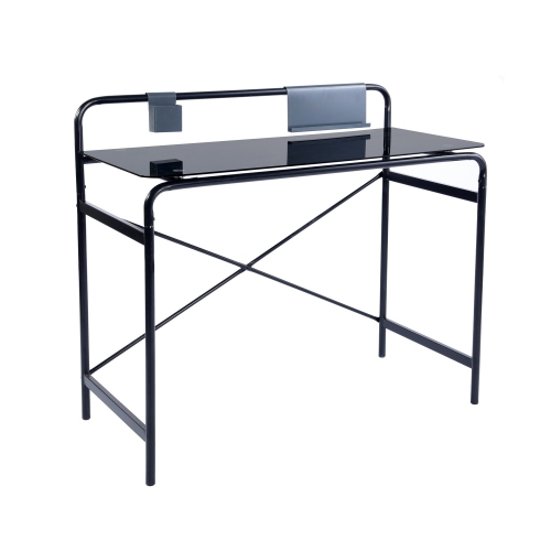 Tempered Glass Metal Computer Desk Table Modern Stylish