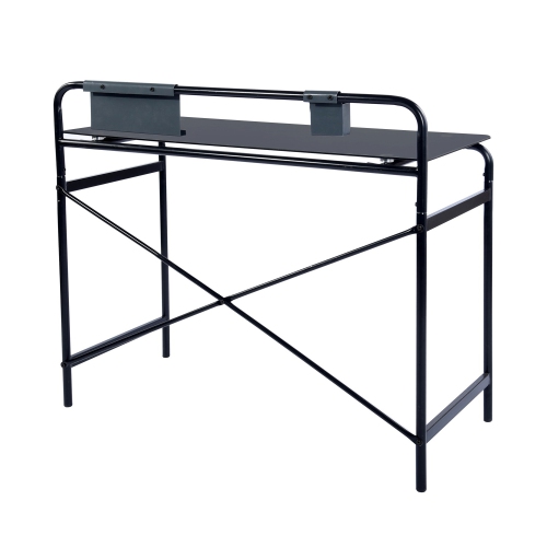 Tempered Glass Metal Computer Desk Table Modern Stylish