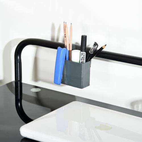 Tempered Glass Metal Computer Desk Table Modern Stylish