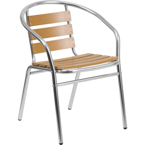 CHINA  Aluminum Teak Back Chair The light weight and ability to stack the chairs is a great feature that allows for quick and easy storage when needed