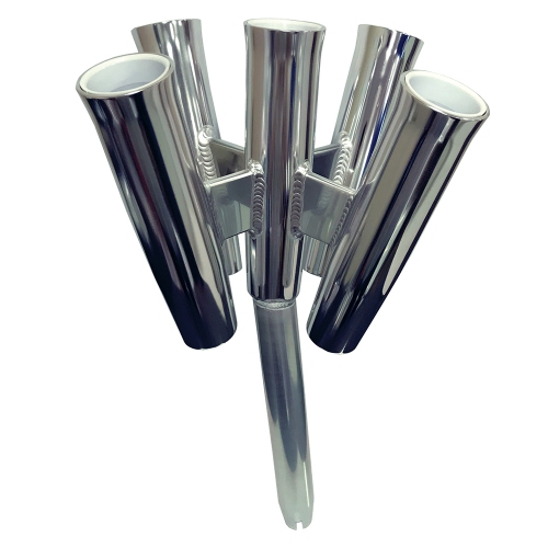 TIGRESS  Five Rod Cluster - Bent Butt - Polished Aluminum
