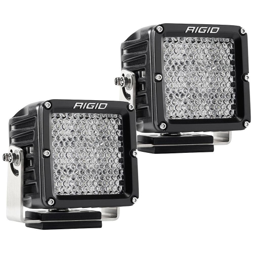 RIGID INDUSTRIES  D-Xl Pro Diffused - Pair - Black