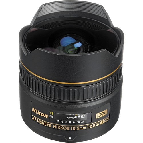 Nikon AF DX Fisheye-NIKKOR 10.5mm f/2.8G ED Lens - US Version w