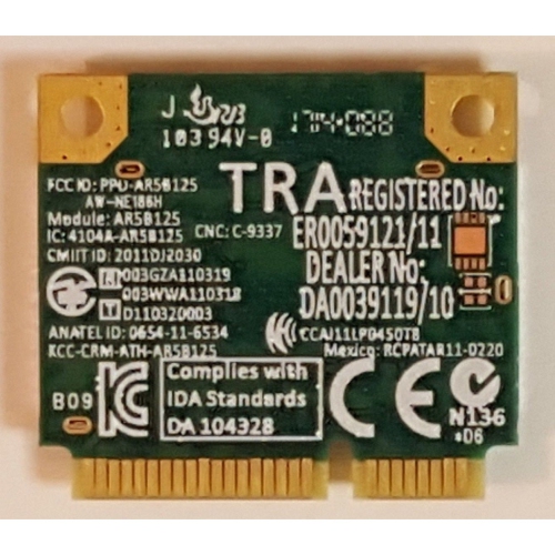 Carte sans fil AR5B125 Mini PCI-E 802.11BGN d'ASUS - Connectivité haute vitesse pour portables