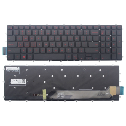 New Dell Inspiron 15 5565 5567 5765 5767 7566 7567 7577 Gaming Red Backlit Keyboard 3R0JR