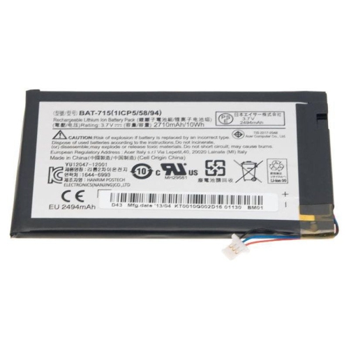 ACER  New Genuine Iconia Tab B1-A71 Tablet Battery Bat-715 1Icp5/58/94