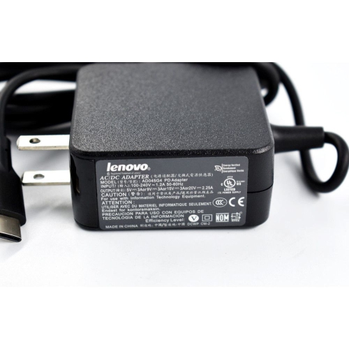 Lenovo 45W USB-C AC Adapter Charger for ThinkPad and Yoga Laptops