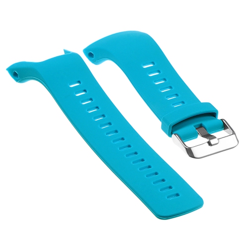 StrapsCo Silicone Rubber Replacement Watch Band Strap for Suunto Spartan Trainer Wrist HR - Blue