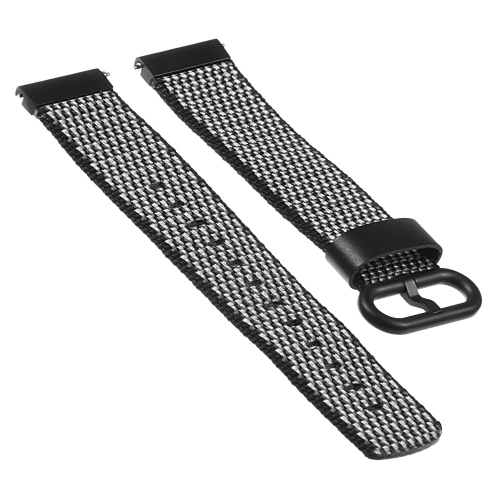 StrapsCo Ballistic Woven Nylon Replacement Watch Band Strap for Samsung Gear S2 Classic - Black