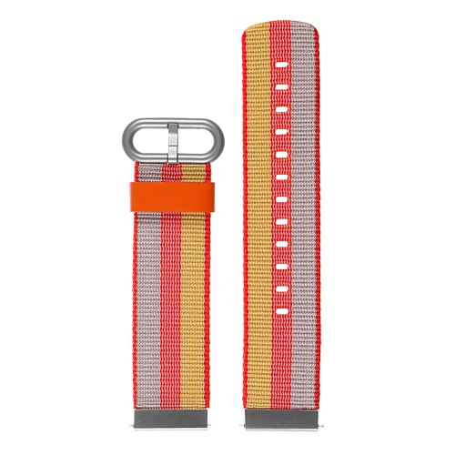 STRAPSCO  Ballistic Woven Nylon Replacement Watch Band Strap for Samsung Gear S2 Classic - & Yellow In Orange