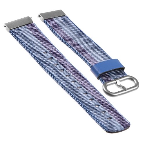 StrapsCo Ballistic Woven Nylon Replacement Watch Band Strap for Samsung Gear S2 Classic - Blue