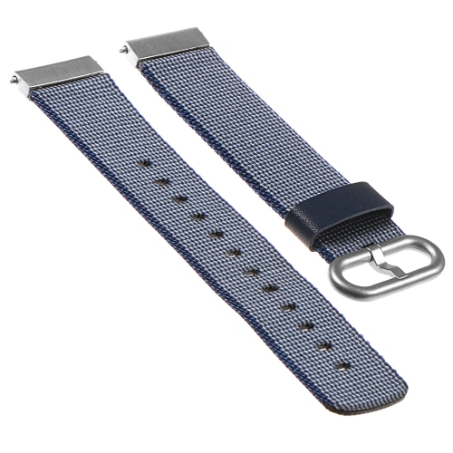 StrapsCo Ballistic Woven Nylon Replacement Watch Band Strap for Samsung Gear S2 Classic - Dark Blue