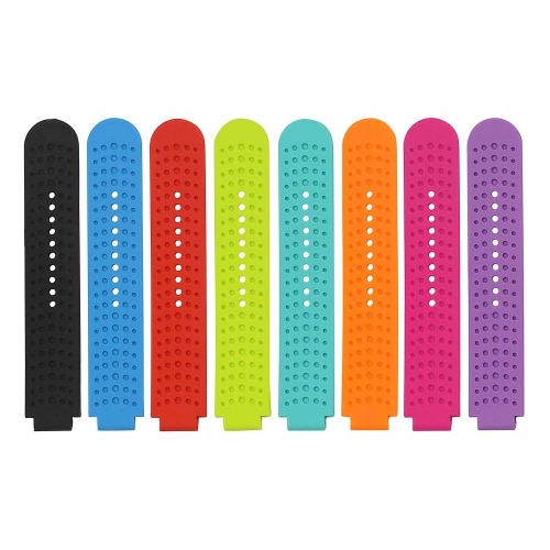 Bracelet de montre en silicone classique de StrapsCo pour Forerunner 220/230/235/620/630 de Garmin - Rouge