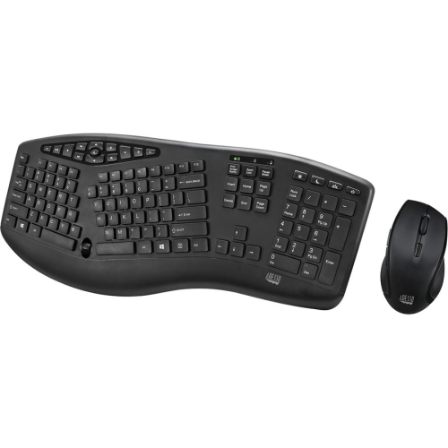 Adesso TruForm Wireless Ergonomic Keyboard And Optical Mouse