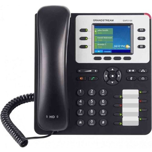 Grandstream – téléphone IP GXP2130, câble, montable au mur