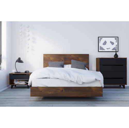 Nexera 4-Piece Bedroom Set With Bed Frame, Headboard, Nightstand & Dresser