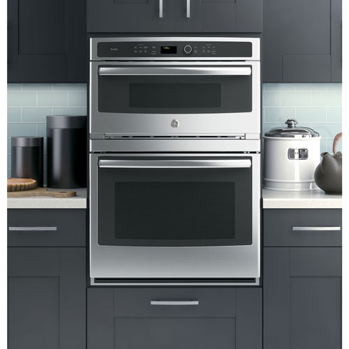 Ge Profile 30 Self Clean True Convection Electric Combination Wall Oven Pt7800shss Stainless Best Canada - Ge Electric Wall Oven With Microwave
