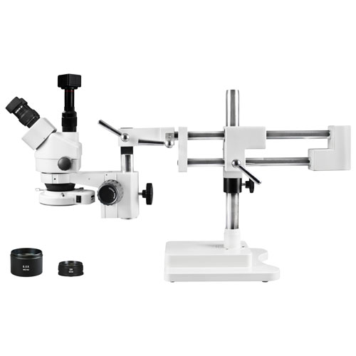 Walter Products 3.5x - 90x Trinocular Stereo Microscope with Built-in Camera