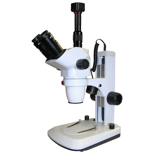 Walter Products 6.7x - 45x Trinocular Stereo Microscope with Built-in Camera