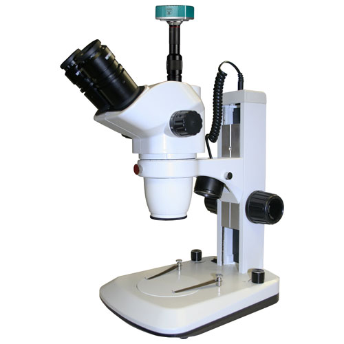 Walter Products 6.7x - 45x Trinocular Stereo Microscope with Built-in Camera