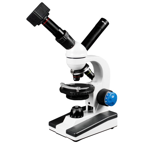 Walter Products 40x - 1000x Dual View Compound Microscope with Built-in Camera