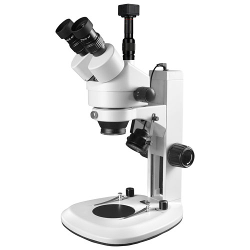 Walter Products 7x - 45x Trinocular Stereo Microscope with Built-in Camera