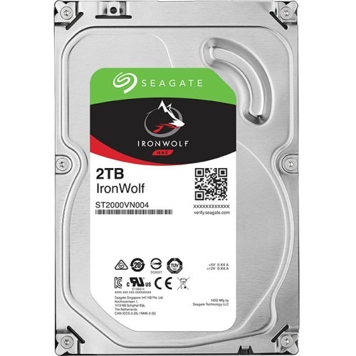 Seagate Ironwolf St2000vn004 2 Tb Hard Drive - Sata - 3.5" Drive - Internal - 5900rpm -
