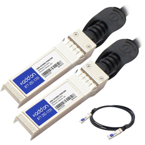 AddOn Cisco SFP-H10GB-CU5M to Multiple OEM Compatible TAA Compliant 10GBase-CU SFP+ to SFP+ Direct Attach Cable