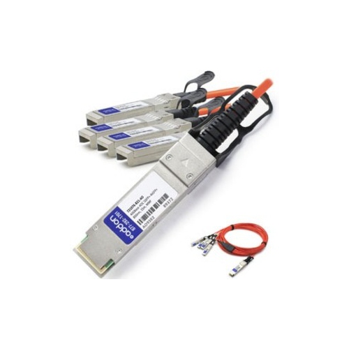 AddOn HP 721076-B21 Compatible TAA Compliant 40GBase-AOC QSFP+ to 4xSFP+ Direct Attach Cable