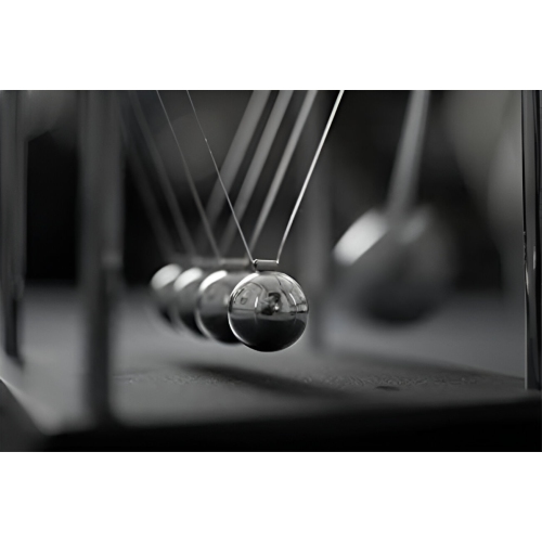 Tradeopia Newton's Cradle Classic Desk Toy & Stress Reliever | Elegant Physics Desk Decor | Ideal Gift for Science Enthusiasts
