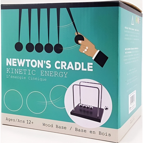 Tradeopia Newton's Cradle Classic Desk Toy & Stress Reliever | Elegant Physics Desk Decor | Ideal Gift for Science Enthusiasts