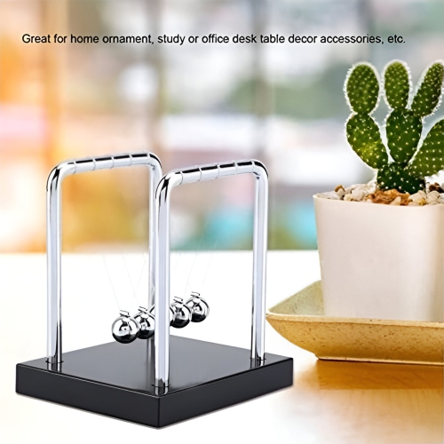 Tradeopia Newton's Cradle Classic Desk Toy & Stress Reliever | Elegant Physics Desk Decor | Ideal Gift for Science Enthusiasts