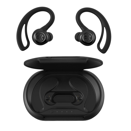 JLab Audio EBEPICAIRRBLK82 In-Ear Epic Air True Wireless Bluetooth Sport Earbuds With Charging Case - Black