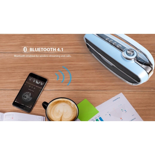 SHABA Retro Style Wireless Stereo Speaker - Black