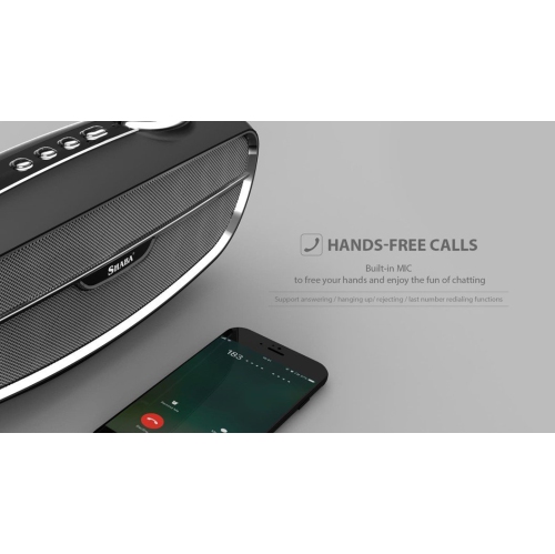 SHABA Retro Style Wireless Stereo Speaker - Black