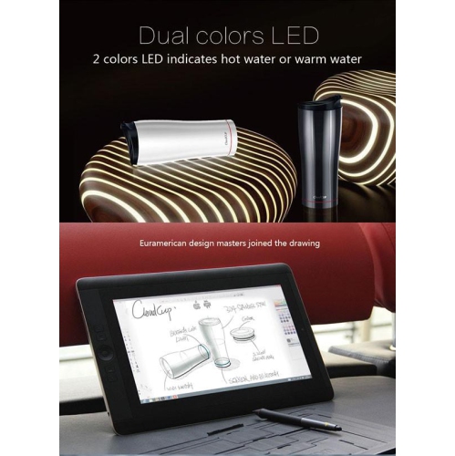 Vson Cloud Cup - Hydration Monitor Smart Vacuum Travel Mug