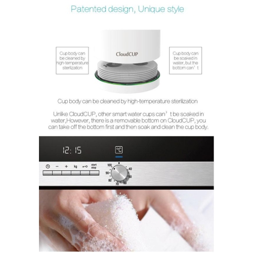 Vson Cloud Cup - Hydration Monitor Smart Vacuum Travel Mug