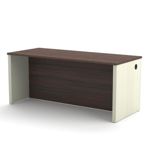 MODUBOX  Prestige + Executive Desk In Chocolate & Antigua In White