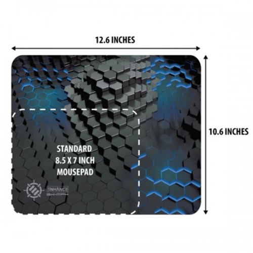 ENHANCE Infiltrate GX-MP4 Gaming Mat XL Black and Blue