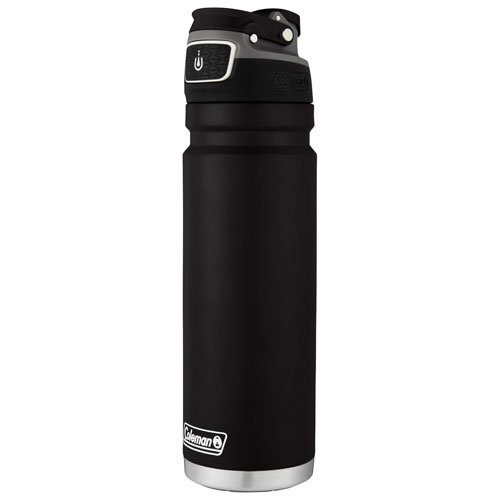 Coleman FreeFlow 700ml (24oz.) Insulated Stainless Steel Water Bottle - Black