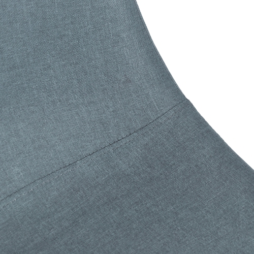 Set of 4 Eames Dining Chair Eiffel Leg Base Strong Metal Leg Fabric Seat Elegant(Blue)