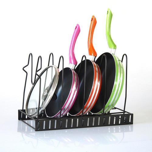 Pot Racks Frying Pan Organizer Kitchen Counter Cabinet Shelf 5