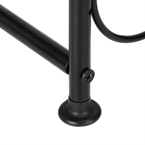 23 Bottles Metal Wine Rack, Arched Free-Standing Floor Wine Holder with 4 Adjustable Foot Pads For House Use Living Room, Black