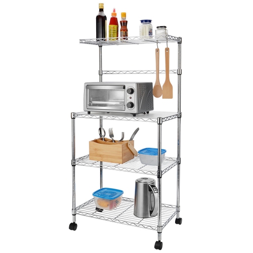 Kitchen Baker Rack Microwaves Stand Kitchen Organizer Adjustable