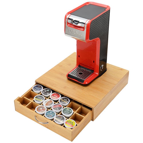 Sortwise 36 Capacity Bamboo K Cup Single Serve Coffee Pod Storage